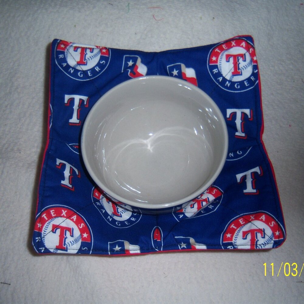 MLB Texas Rangers Bowl Cozies 10" Micro wavable